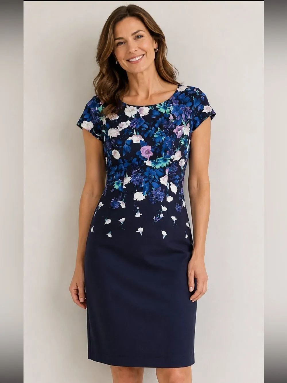 🎉5 for $45🎉 Tabots Dress Women Size 6 Short Sleeve Floral